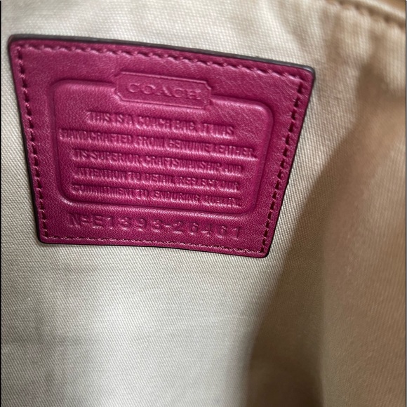 SOLD Coach Tote in Burgundy Red - Picture 4 of 6